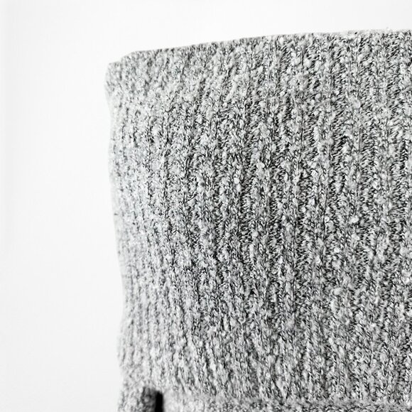 Vintage Y2K Gray Knit Off The Shoulder Long Sleeve Sweater Top Size S - Picture 6 of 6